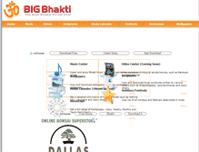 Tablet Screenshot of bigbhakti.com
